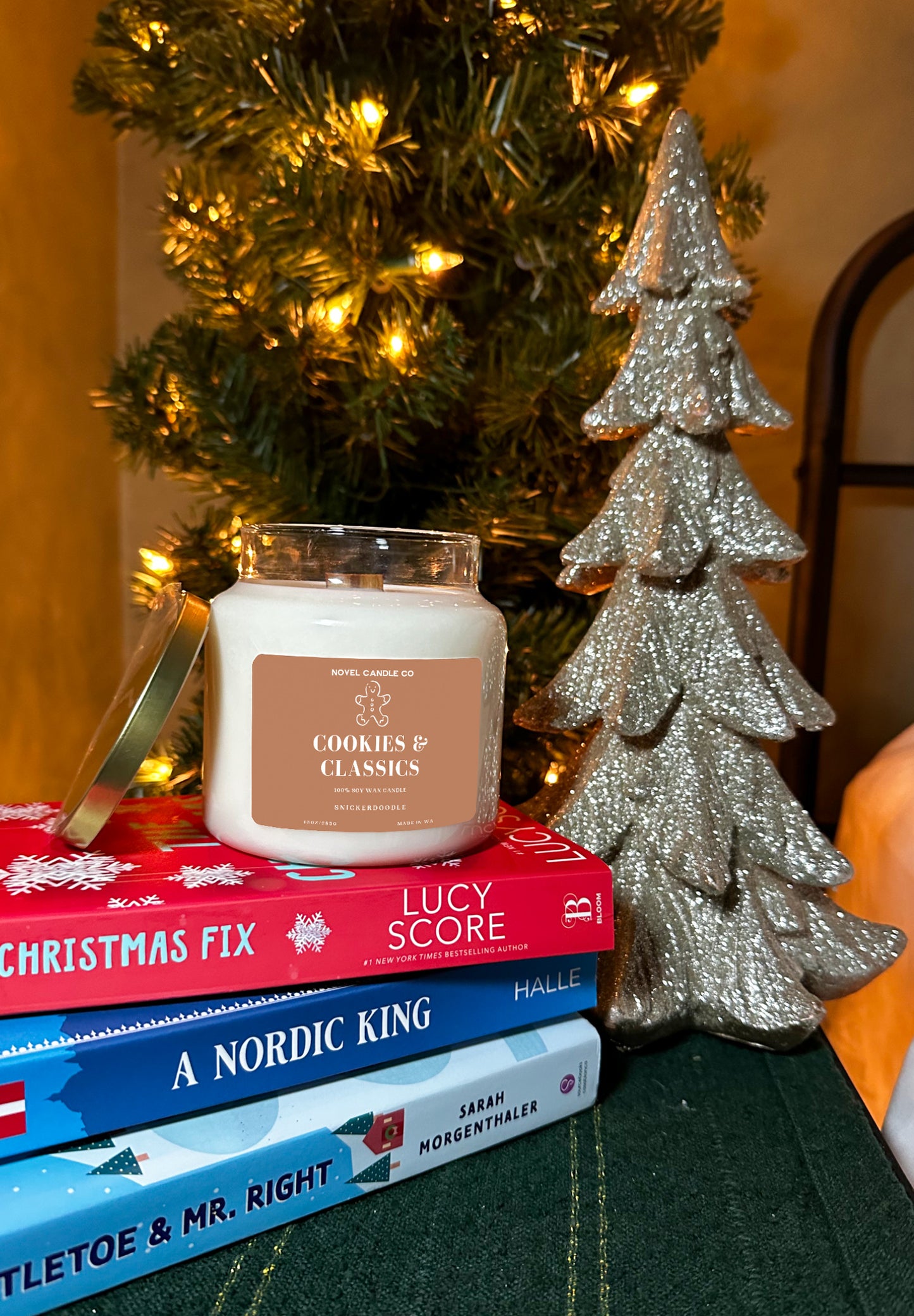 Booked for the Holidays Apothecary Candle (15oz)