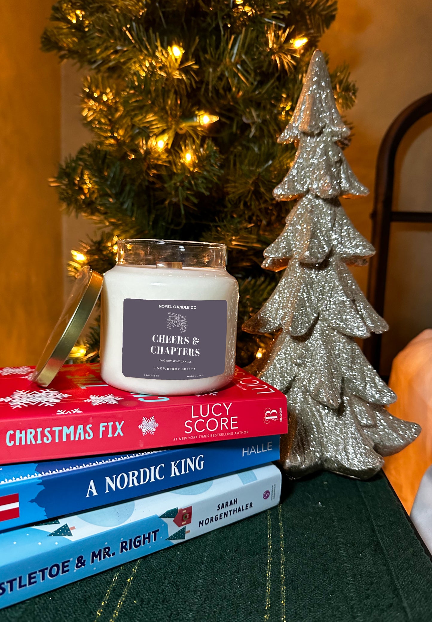 Booked for the Holidays Apothecary Candle (15oz)