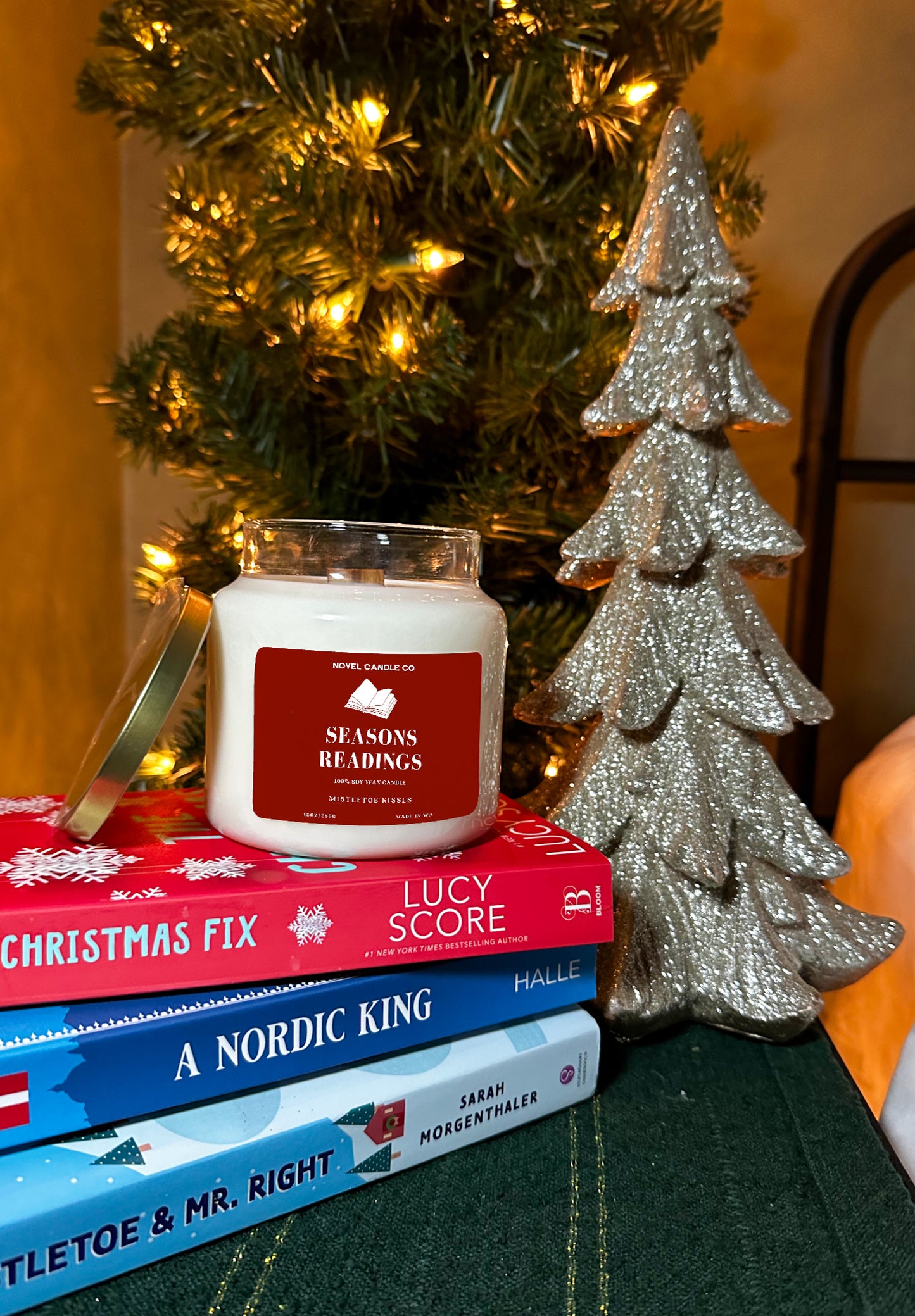 Booked for the Holidays Apothecary Candle (15oz)